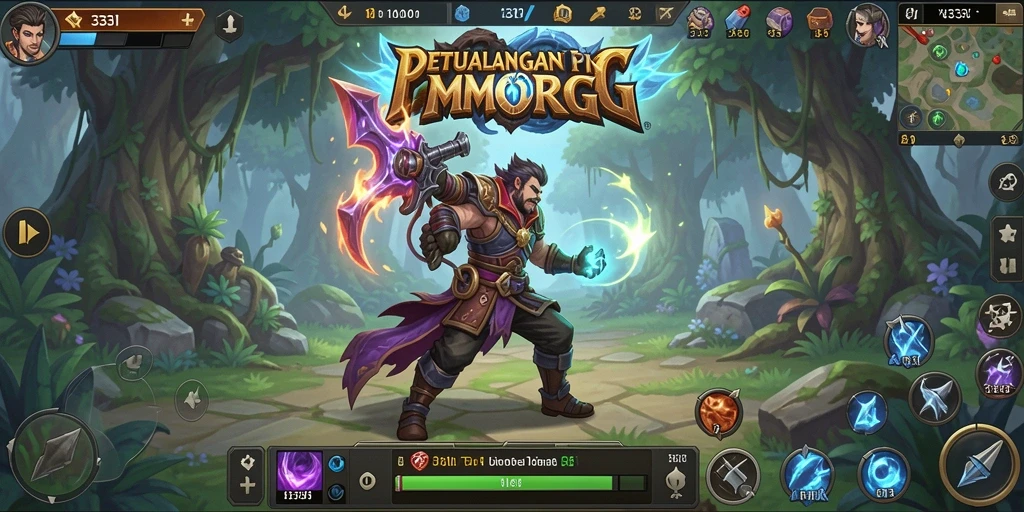 Tangkapan layar gameplay <strong>333I</strong> menunjukkan aksi seru dan grafis menawan dari dunia MMORPG.