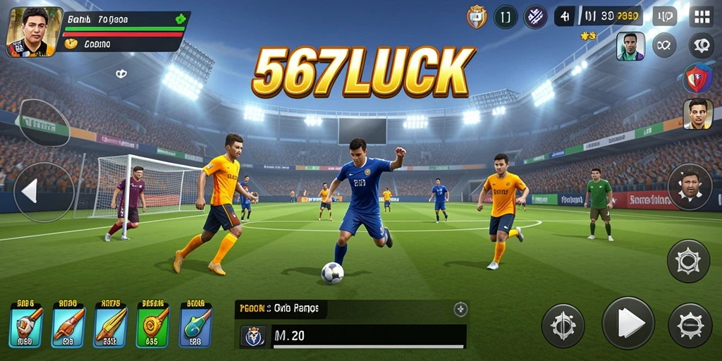 Gameplay 567LUCK yang menampilkan aksi olahraga yang mendebarkan.