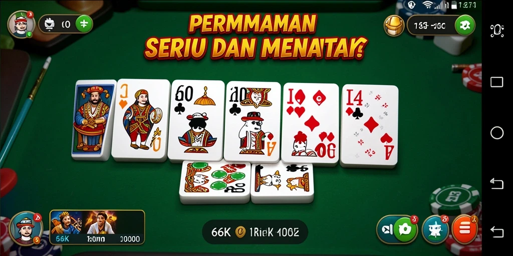 Tampilan permainan Domino yang menarik dan interaktif dalam 66K.