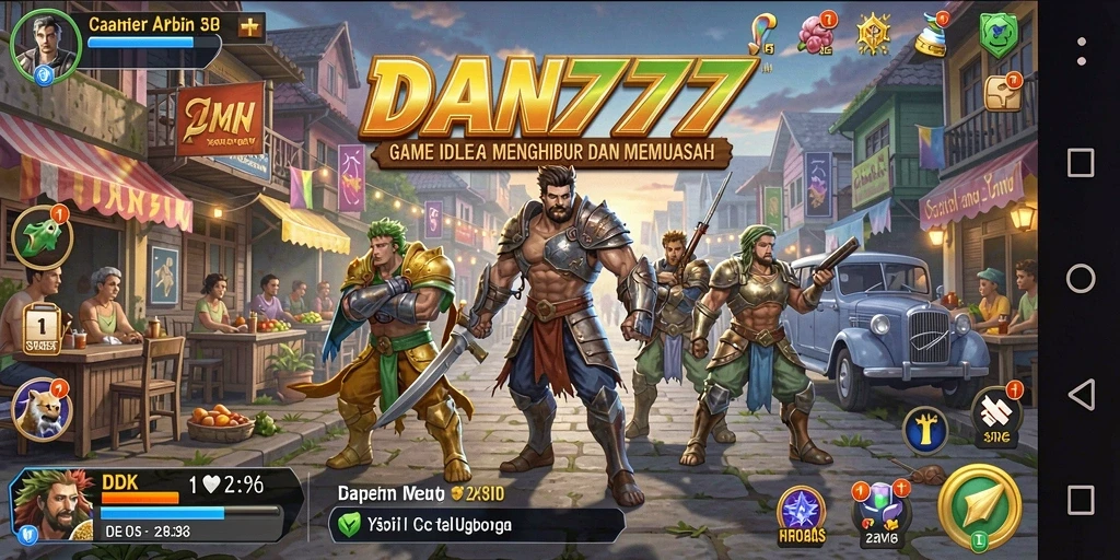 Tampilan menarik gameplay dan karakter dalam DAN777.