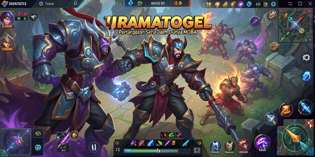 Tangkapan layar gameplay <strong>IRAMATOGEL</strong> menunjukkan pertarungan seru antara karakter yang berbeda.