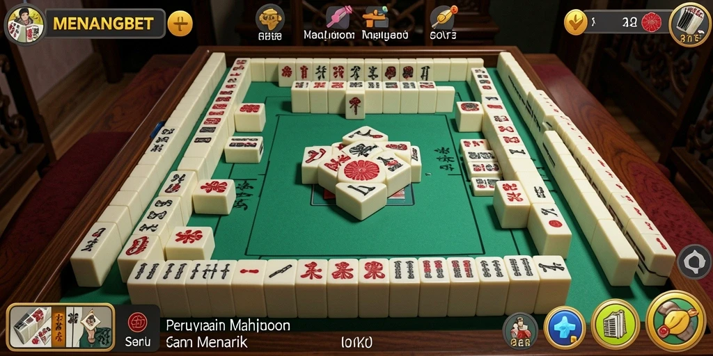 Tampilan gameplay seru dalam MENANGBET menunjukkan pengalaman Mahjong yang menyenangkan.