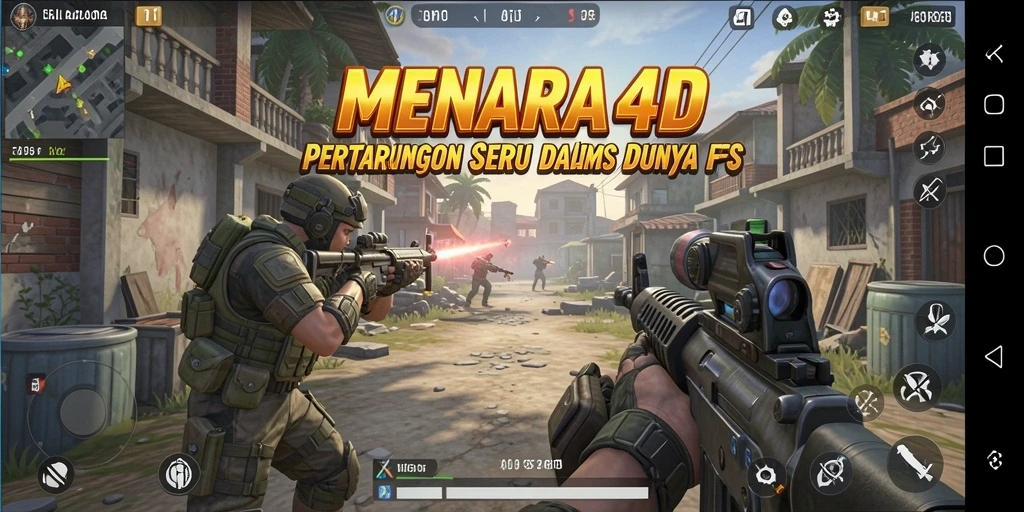 Gameplay seru MENARA4D dalam aksi FPS yang mendebarkan.