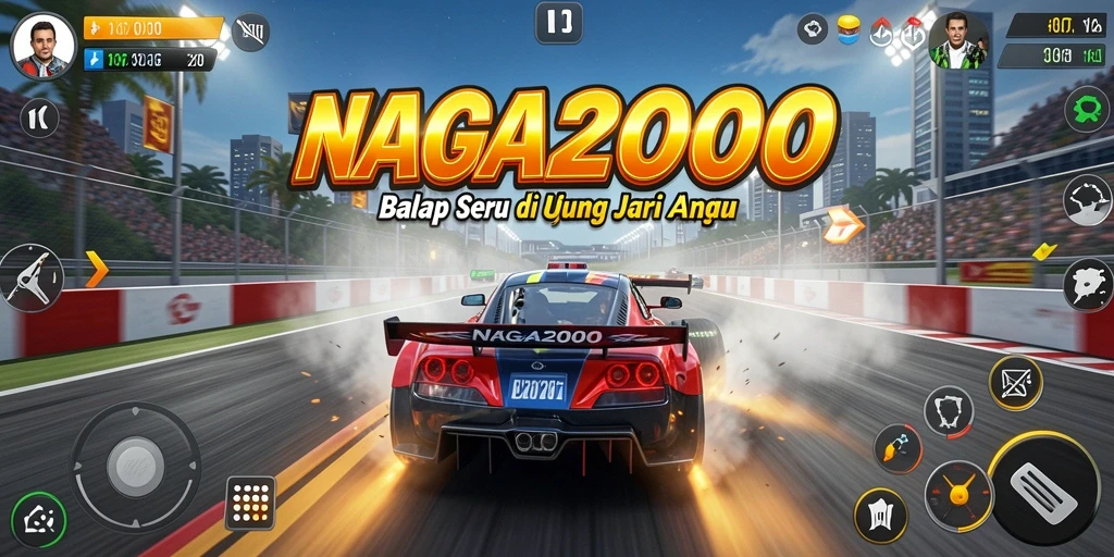 Tampilan gameplay Racing yang mendebarkan di NAGA2000.