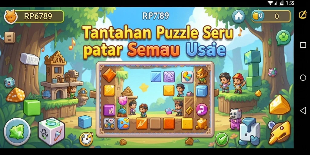 Tampilan gameplay puzzle RP6789 yang menarik dan penuh tantangan.