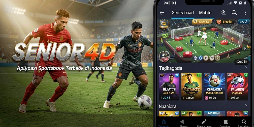 Screenshot utama SENIOR4D menunjukkan aksi taruhan dalam aplikasi.