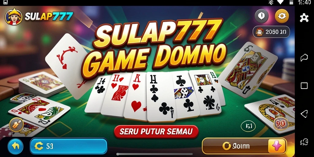 Gameplay seru SULAP777 dengan domino menantang dan interaksi sosial.