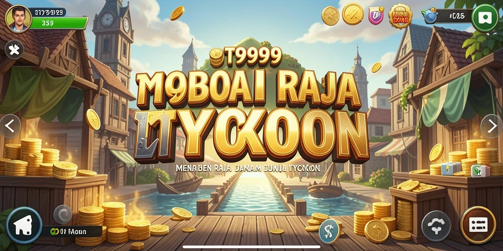 Tangkapan layar gameplay T9999 menampilkan keseruan dalam membangun bisnis Tycoon.