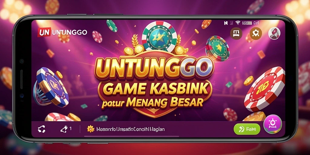 Tampilan menarik gameplay kasino di UNTUNGGO yang memikat.