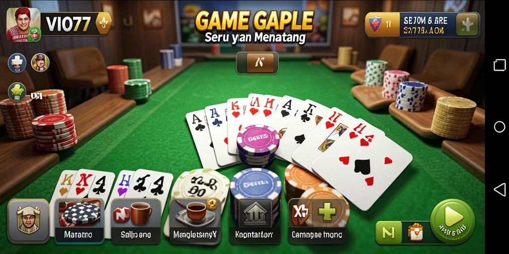 Tampilan gameplay seru dalam VIO77 yang mengasyikkan.